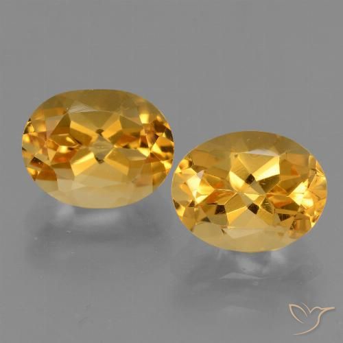 4.96ctw 天然 深金橙色 黄水晶, 椭圆形, VVS