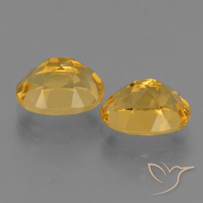 4.96克拉天然黄水晶，椭圆形，VVS