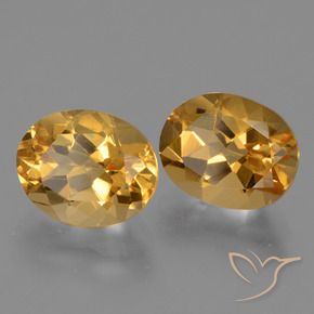 5.43克拉天然黄水晶，椭圆形，VS