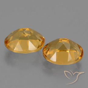 5.43克拉天然黄水晶，椭圆形，VS