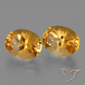 5.86克拉天然黄水晶，椭圆形，VVS-VS