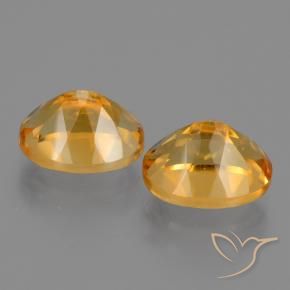 5.86克拉天然黄水晶，椭圆形，VVS-VS