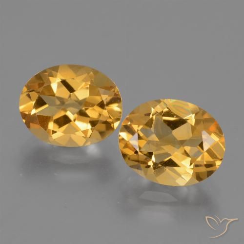 4.90ctw 天然 橙金 黄水晶, 椭圆形, VS