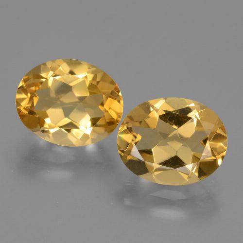 4.66天然金色黄水晶，椭圆形切割，10.1×8.2毫米，VVS-VS