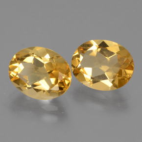 4.66天然金色黄水晶，椭圆形切割，10.1×8.2毫米，VVS-VS
