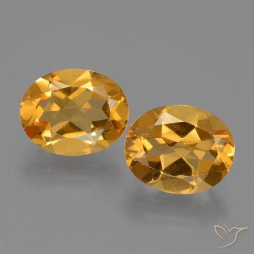4.51ctw 天然 深橙金 黄水晶, 椭圆形, VVS-VS