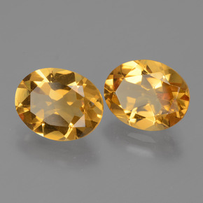 4.51天然金色黄水晶，椭圆形切割，9.9×7.9毫米，VVS-VS