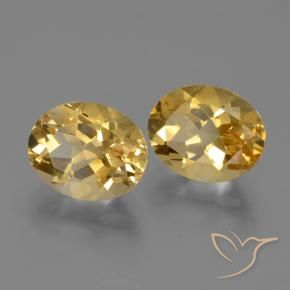 4.96克拉天然黄水晶，椭圆形，VVS-VS