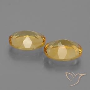 4.45克拉天然黄水晶，椭圆形，VVS-VS