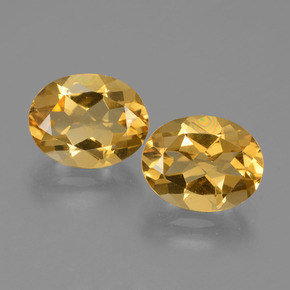 4.81天然金色黄水晶，椭圆形切割，10.1×7.9毫米，VVS