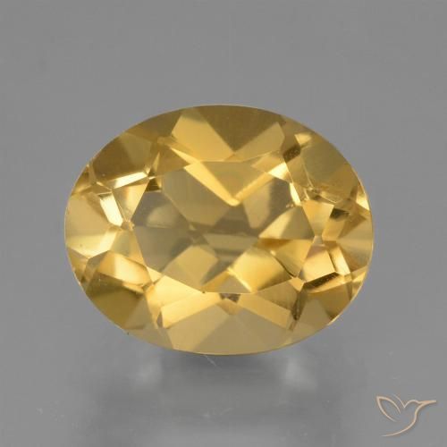2.25ct 天然 金橙色 黄水晶, 椭圆形, VVS