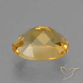 2.25克拉天然黄水晶，椭圆形，VVS