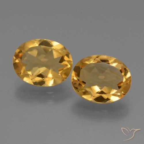 4.65ctw 天然 深金色 黄水晶, 椭圆形, VS