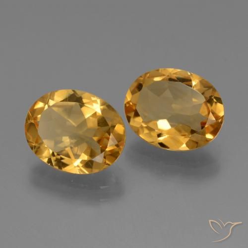 4.65克拉天然黄水晶，椭圆形，VS