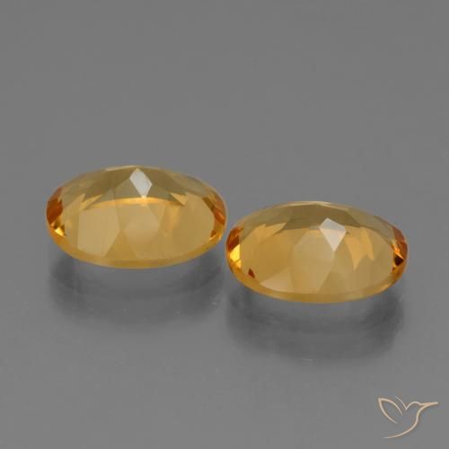 4.65克拉天然黄水晶，椭圆形，VS