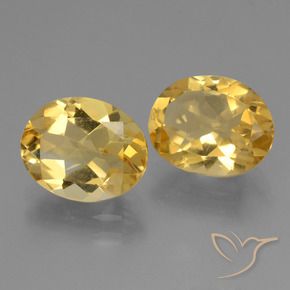 4.33克拉天然黄水晶，椭圆形，VS