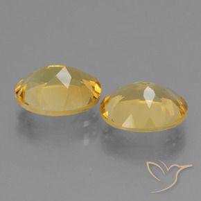 4.33克拉天然黄水晶，椭圆形，VS