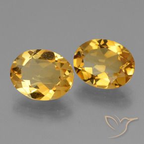 4.22克拉天然黄水晶，椭圆形，VVS