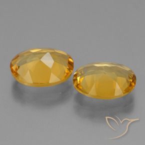 4.22克拉天然黄水晶，椭圆形，VVS