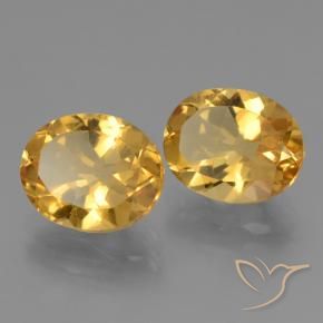 4.94克拉天然黄水晶，椭圆形，VVS-VS