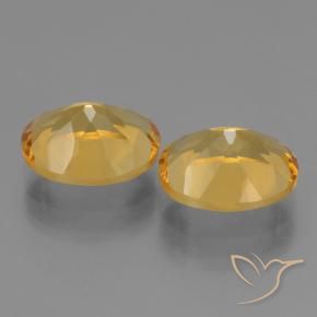 4.94克拉天然黄水晶，椭圆形，VVS-VS