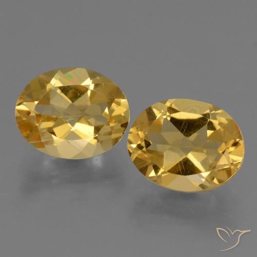 4.84ctw 天然 深金橙色 黄水晶, 椭圆形, VVS