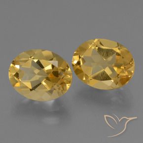 4.84克拉天然黄水晶，椭圆形，VVS