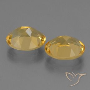 4.84克拉天然黄水晶，椭圆形，VVS