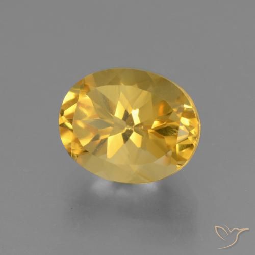 2.69克拉天然黄水晶，椭圆形，VS