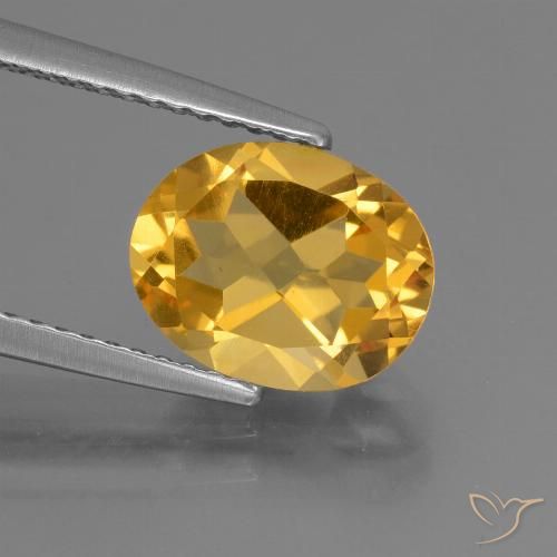 2.57ct 天然 中金 黄水晶, 椭圆形, VVS-VS