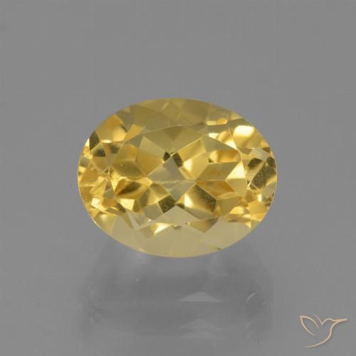 2.92ct 天然 金橙色 黄水晶, 椭圆形, VVS