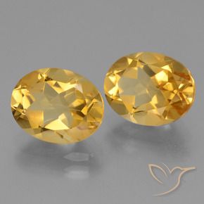 4.90克拉天然黄水晶，椭圆形，VVS