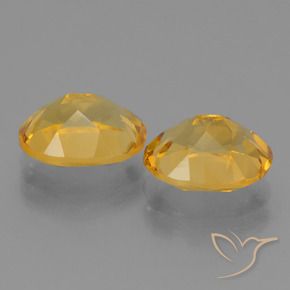 4.90克拉天然黄水晶，椭圆形，VVS