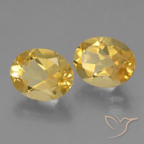 4.60克拉天然黄水晶，椭圆形，VS