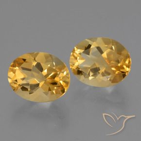 5.25克拉天然黄水晶，椭圆形，VVS