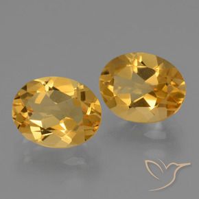 4.92克拉天然黄水晶，椭圆形，VVS