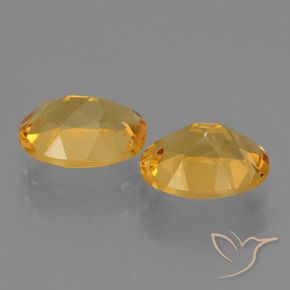 4.92克拉天然黄水晶，椭圆形，VVS
