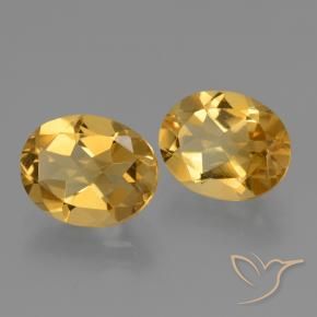 4.29克拉天然黄水晶，椭圆形，VVS-VS