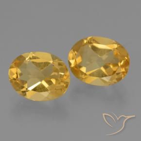 4.29克拉天然黄水晶，椭圆形，VS