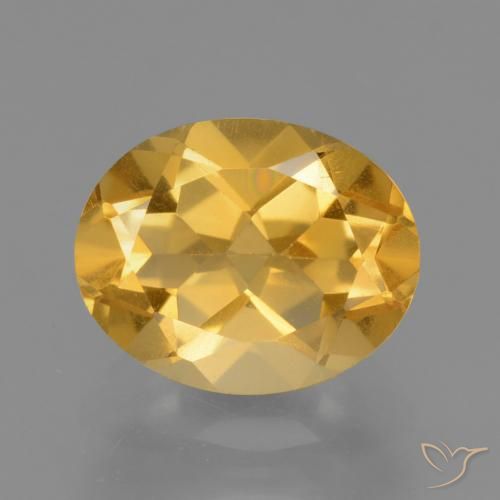2.47ct 天然 金橙色 黄水晶, 椭圆形, VVS-VS