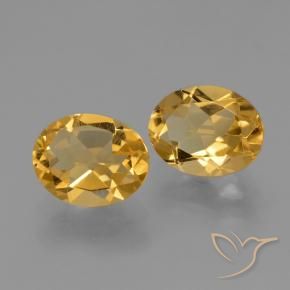 4.46克拉天然黄水晶，椭圆形，VS