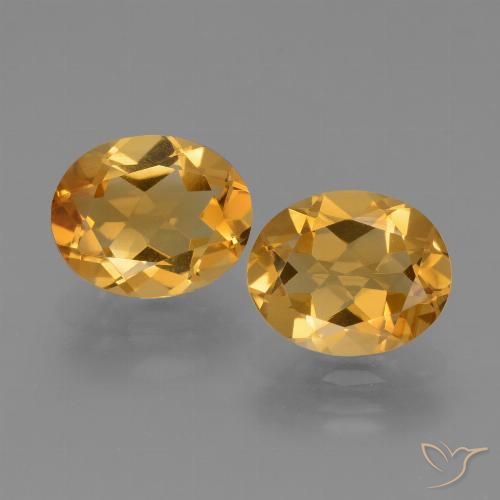 4.75ctw 天然 深金色 黄水晶, 椭圆形, VVS-VS
