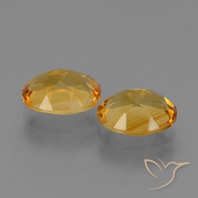 4.75克拉天然黄水晶，椭圆形，VVS-VS