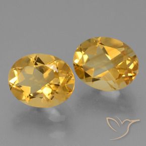 5.33克拉天然黄水晶，椭圆形，VVS