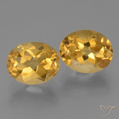 5.61ctw 天然 深金橙色 黄水晶, 椭圆形, VVS