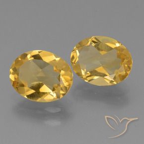 4.42克拉天然黄水晶，椭圆形，VVS-VS