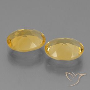 4.42克拉天然黄水晶，椭圆形，VVS-VS