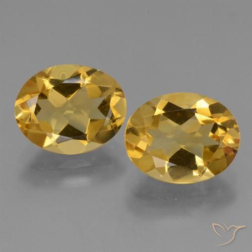 4.56ctw 天然 深金橙色 黄水晶, 椭圆形, VVS