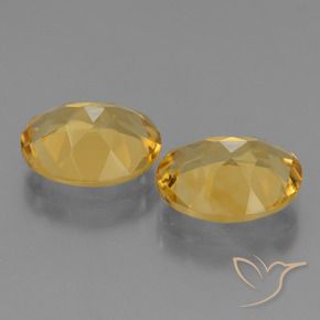 4.56克拉天然黄水晶，椭圆形，VVS