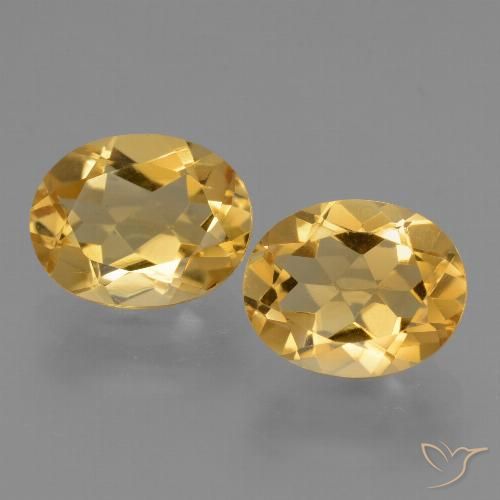 4.95ctw 天然 金橙色 黄水晶, 椭圆形, VVS-VS